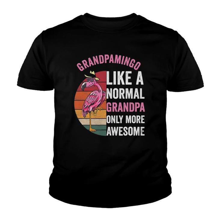 Grandpamingo Flamingo Grandpa Retro Flamingo Apparel For Men Youth T-shirt