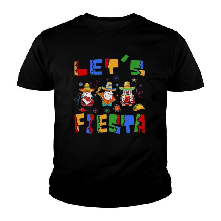 Happy Cinco De Mayo Lets Fiesta Mexican Party Youth T-shirt