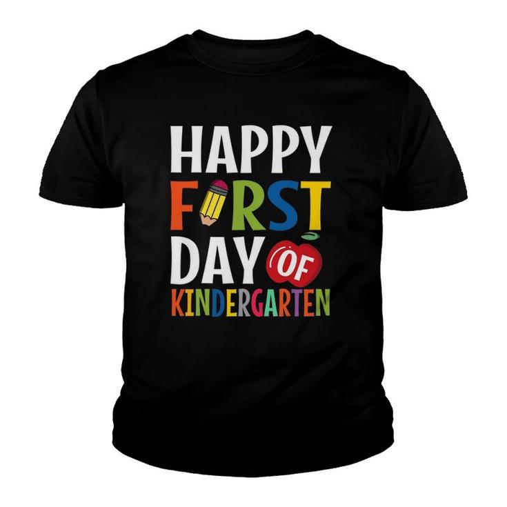 Happy First Day Of Kindergarten School Teacher Student Youth T-shirt