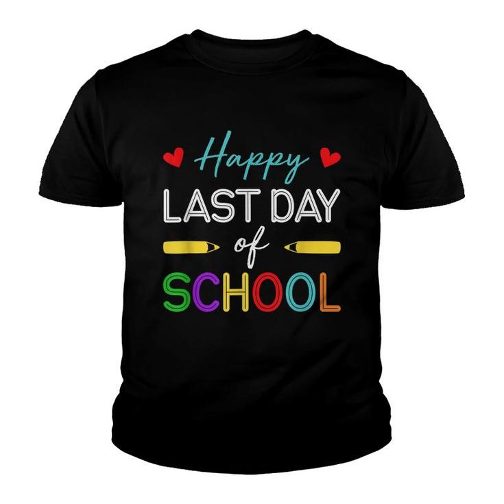 Happy Last Day Of School Teacher Student Summer Break  Youth T-shirt