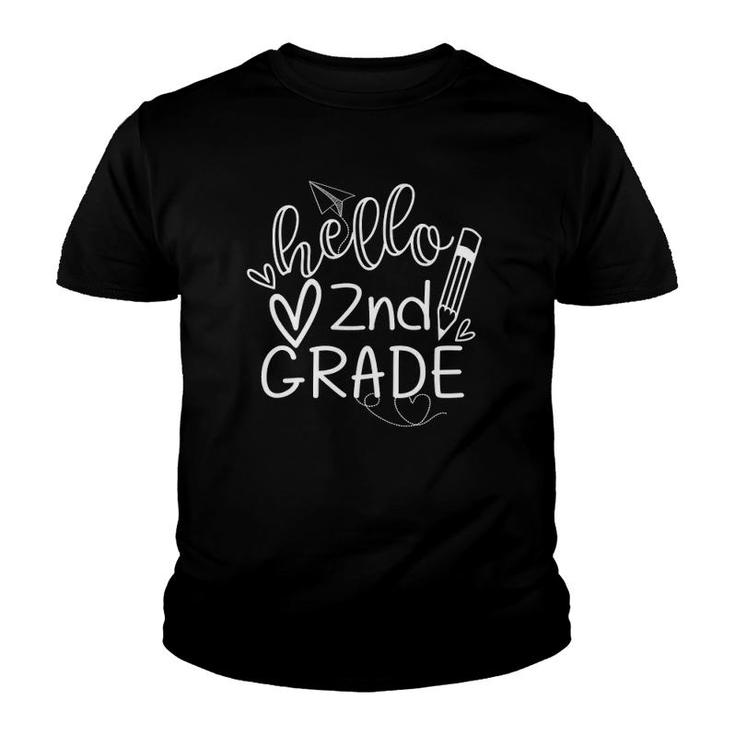 Hello 2Nd Grade Back To School 2Nd Grade Teacher Youth T-shirt
