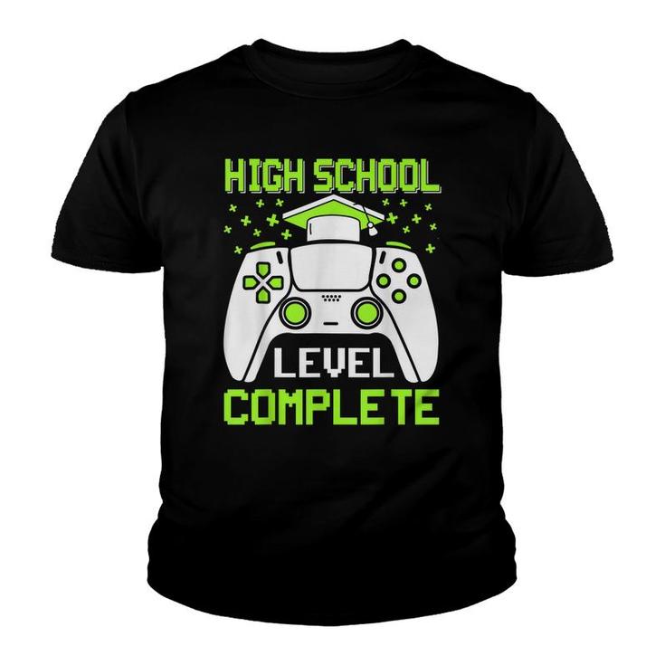 High School Level Complete Class Of 2022 Graduation Gamer  Youth T-shirt