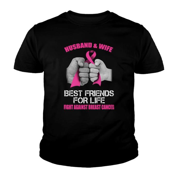 Husband And Wife Fight Against Breast Cancer Youth T-shirt