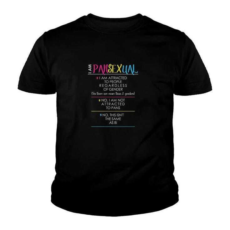 I Am Pansexual Youth T-shirt