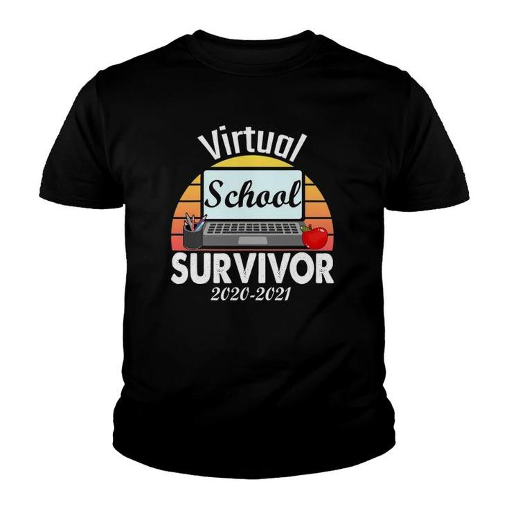 I Survived Virtual School 2021 Longest School Year Ever Youth T-shirt