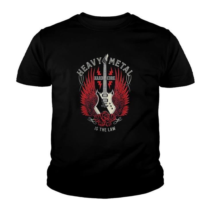 Is World Heavy Music Law Hard Core The Rules The Wear Metal Classic Youth T-shirt