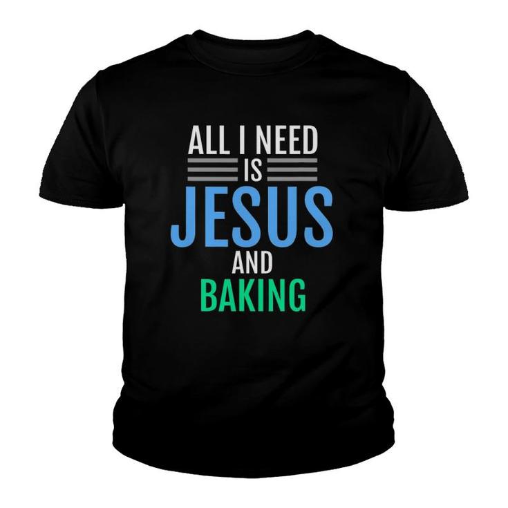 Jesus And Baking Christian Catholic Baker Tee Youth T-shirt