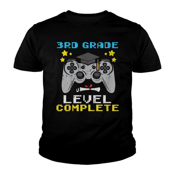 Kids 3Rd Grade Level Complete Game Controller Last Day Of School  Youth T-shirt