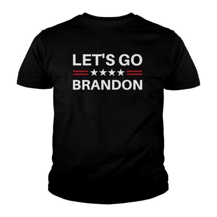 Lets Go Brandon Conservative Us Flag  Youth T-shirt