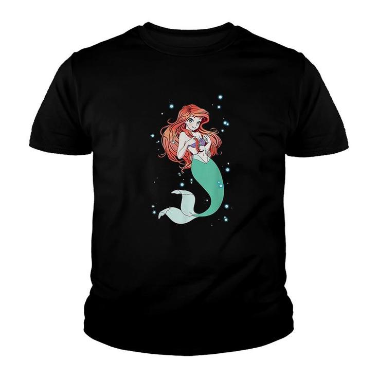 Little Mermaid Anime Ariel Graphic Youth T-shirt
