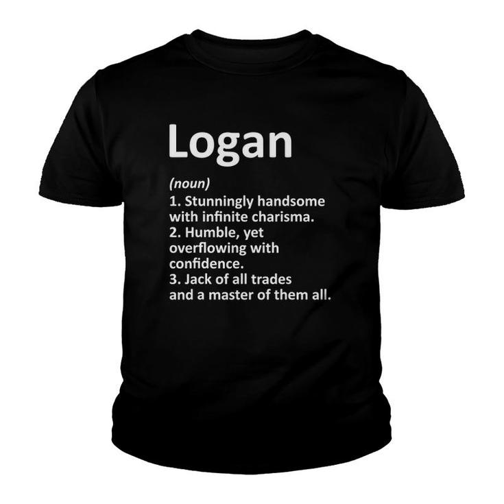 Logan Definition Personalized Name Funny Gift Idea Youth T-shirt