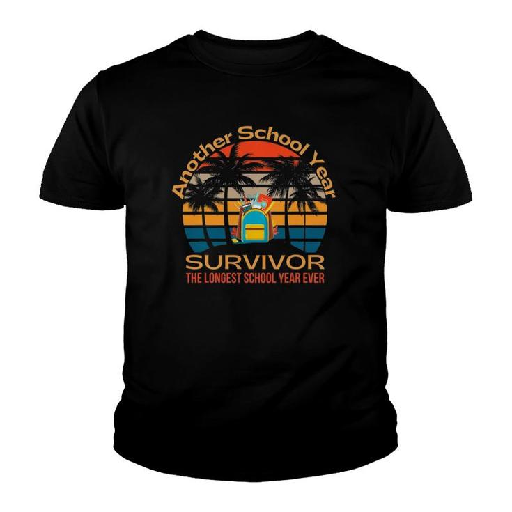 Longest School Year Ever Survivor Funny Student Teacher 2021 Ver2 Youth T-shirt