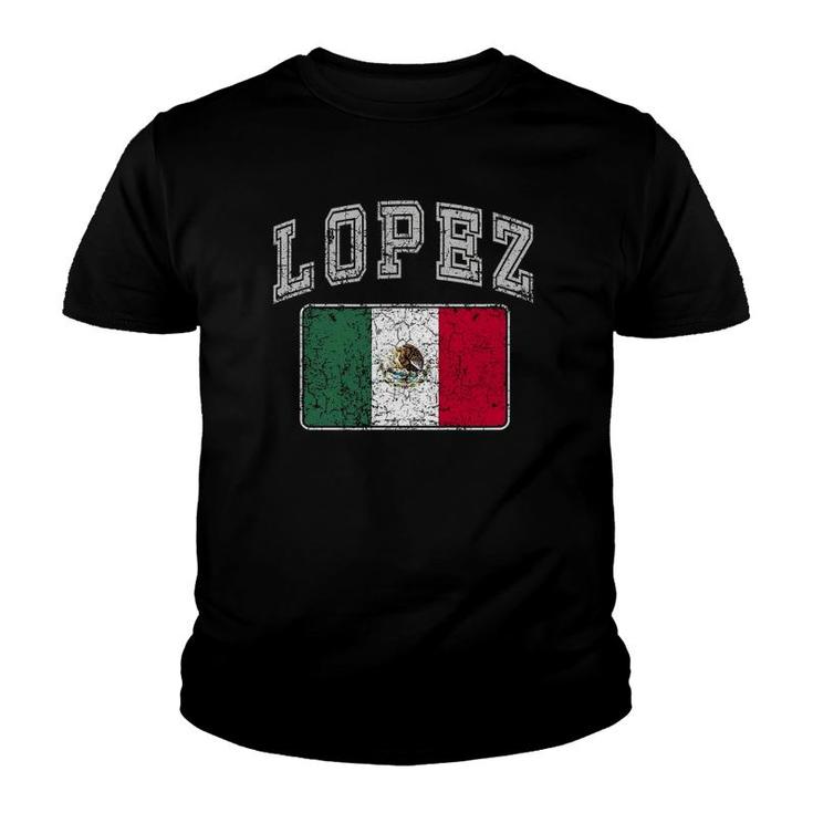 Lopez Family Last Name Pride Cinco De Mayo Top Youth T-shirt