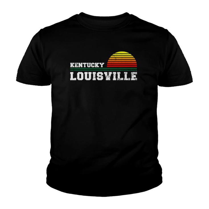 Louisville Kentucky Distressed Ky Gift Souvenir Youth T-shirt