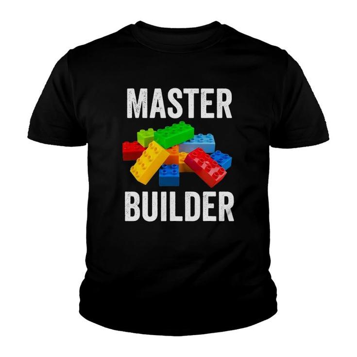Master Builder Funny Building Blocks Gifts Men Women Youth T-shirt