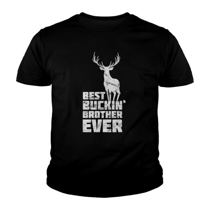 Mens Best Buckin Brother  Deer Buck Hunting Bucking Gift Youth T-shirt