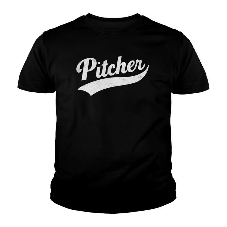 Mens Funny Pitcher Gay Pride  Youth T-shirt