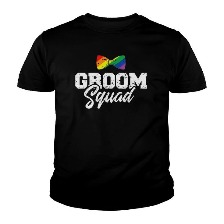 Mens Groom Squad Gay  For Bachelor Party Youth T-shirt