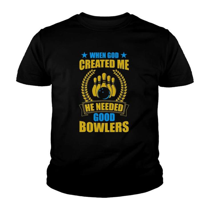 Mens I Am The Best Bowler Funny Bowling Youth T-shirt