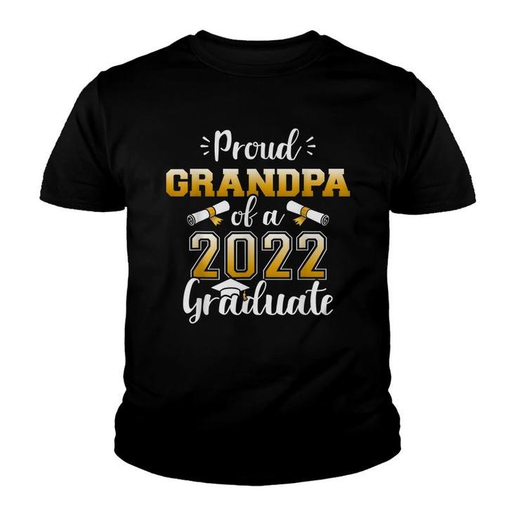 Mens Proud Grandpa Of A Class Of 2022 Graduate Senior Graduation  Youth T-shirt