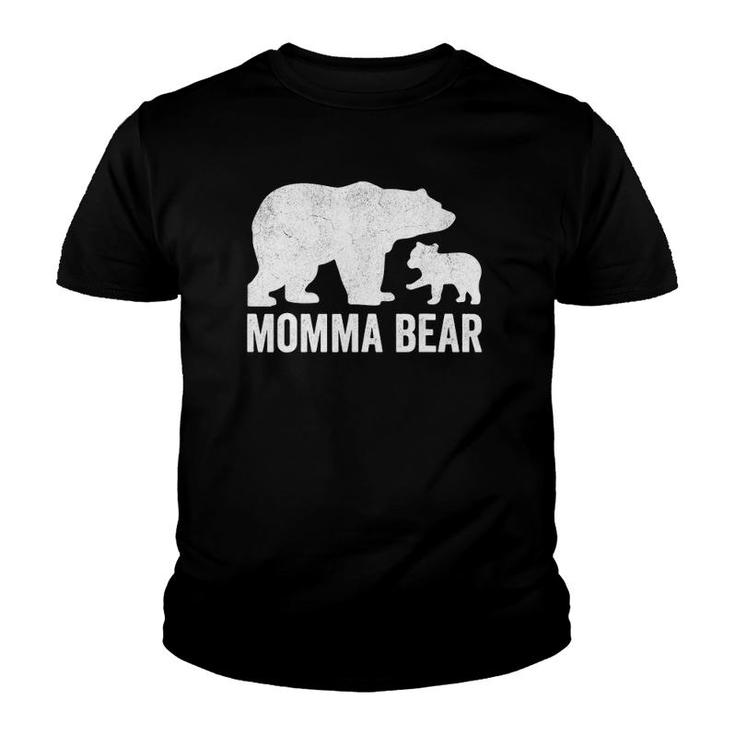 Momma Bear Mothers Day S Funny Cub Kid Youth T-shirt