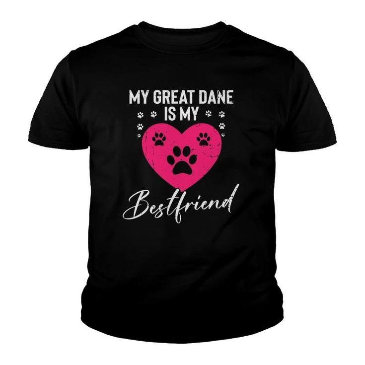 My Great Dane Is My Best Friend Youth T-shirt