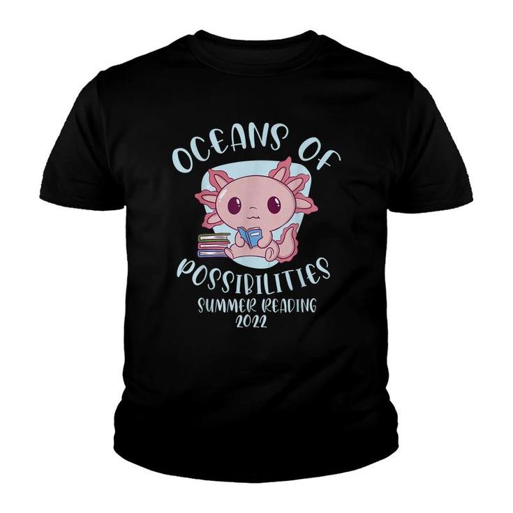 Oceans Of Possibilities Summer Reading 2022 Cute Sloth Books  Youth T-shirt