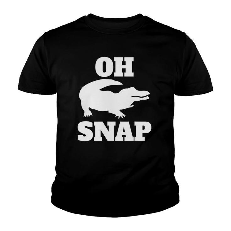 Oh Snap Alligator Graphic Animal Youth T-shirt