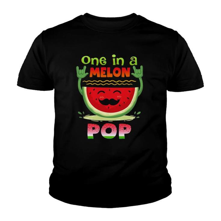 One In A Melon Pop  Funny Watermelon Youth T-shirt