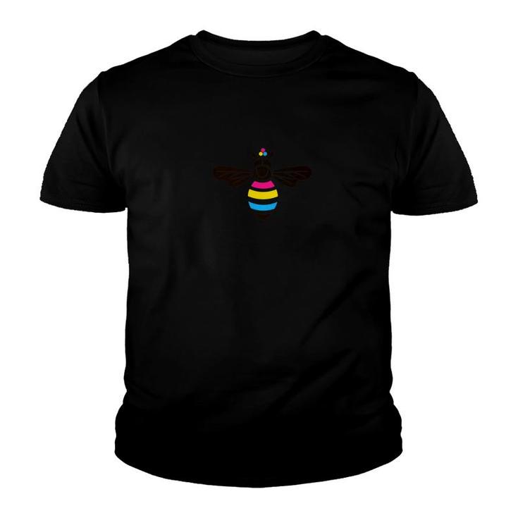 Pansexual Pride Bee Flag Lgbt Awareness Equality Youth T-shirt