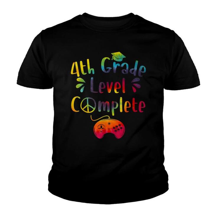 Peace Out 4Th Grade Tie Dye Graduation Class Of 2021 Virtual  Youth T-shirt