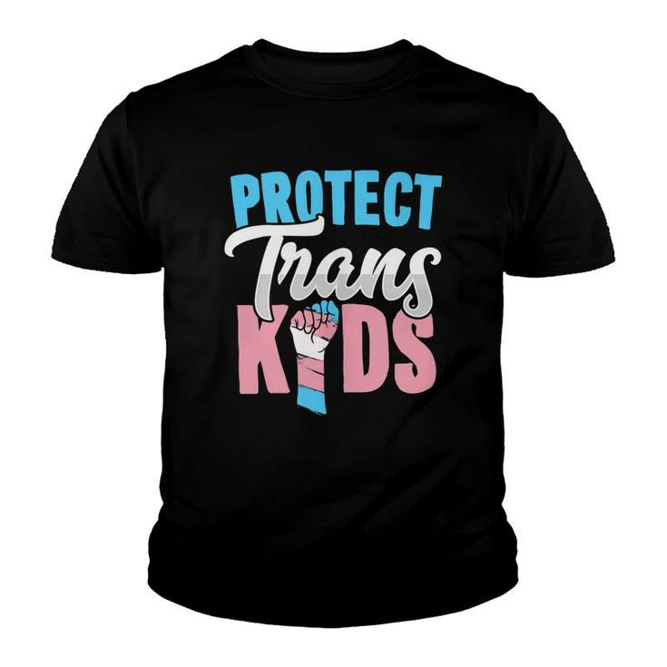 Protect Trans Kids Lgbtq Pride Transgender Equal Rights Art  Youth T-shirt