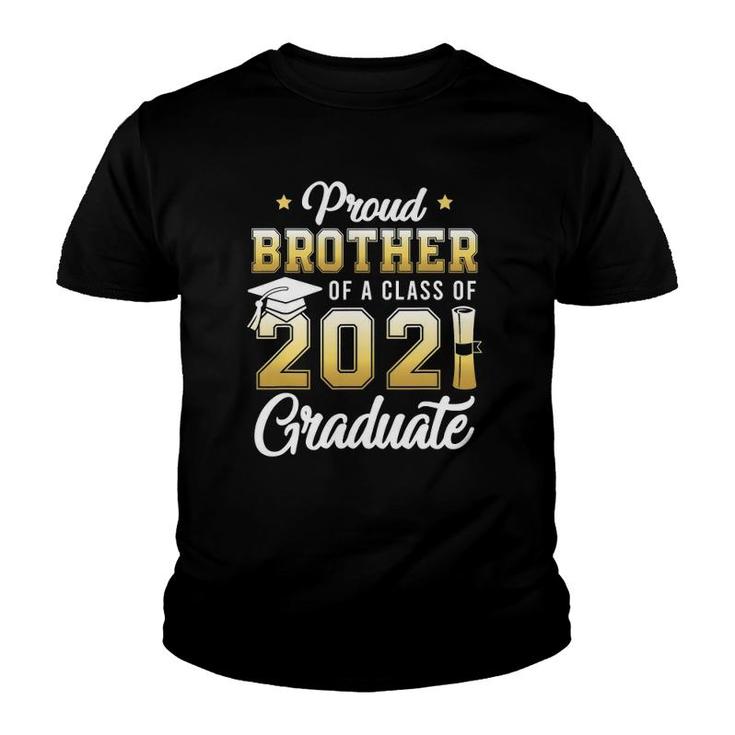 Proud Brother Of A Class Of 2021 Graduate School Youth T-shirt
