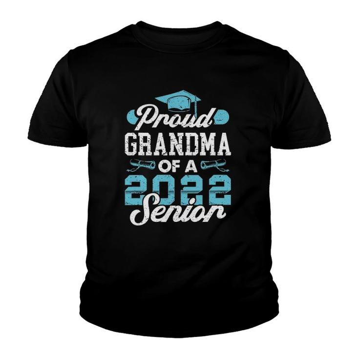 Proud Grandma Of A Class Of 2022 Senior Graduate Graduation Youth T-shirt