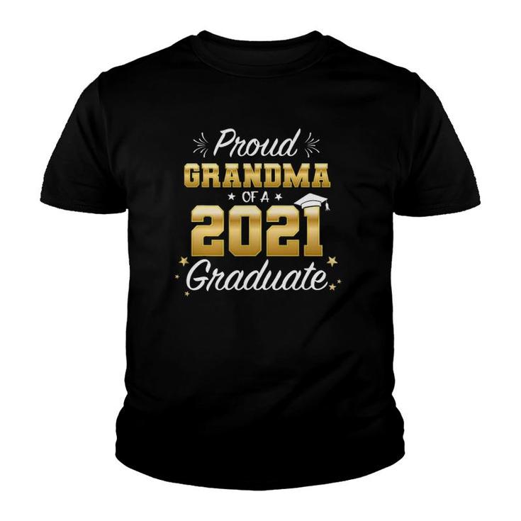 Proud Grandma Of Class Of 2021 Graduation Graduate Senior 21 Ver2 Youth T-shirt