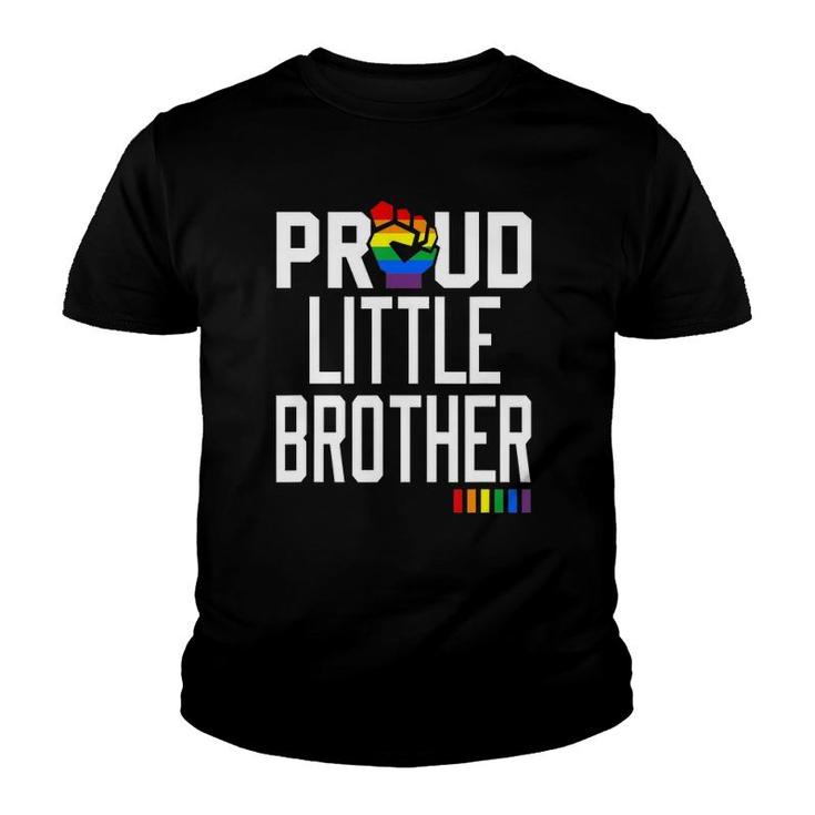 Proud Little Brother Gay Pride Month Lgbtq Youth T-shirt