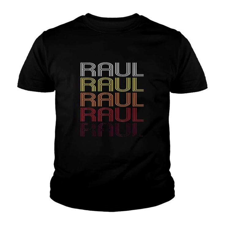 Raul Retro Wordmark Pattern  Vintage Style Youth T-shirt