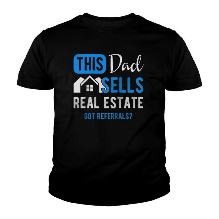 Real Estate Agent Men Dad Funny Realtor Gift Raglan Baseball Youth T-shirt
