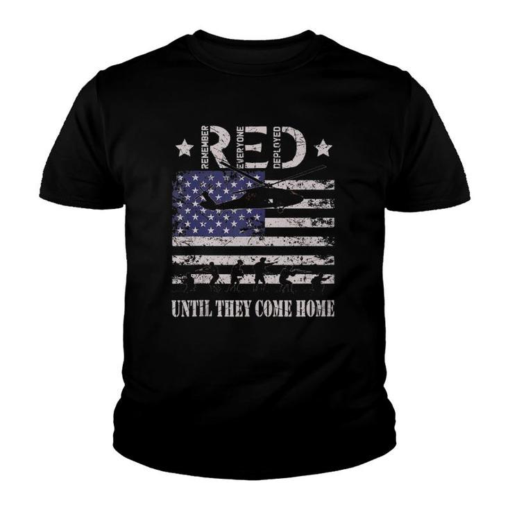 Red Friday Remember Everyone Deployed Military Army Veteran  Youth T-shirt