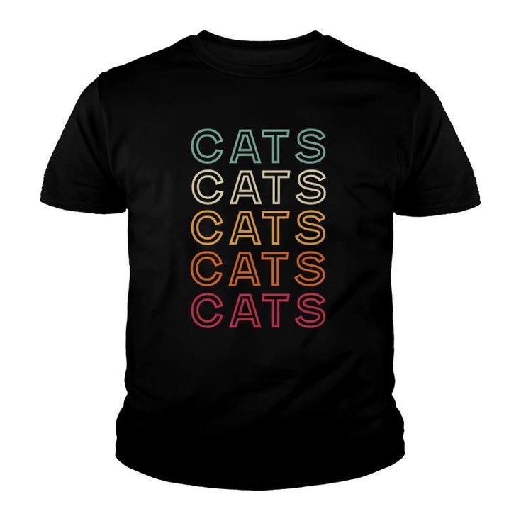 Retro Cats Vintage Cats  Youth T-shirt