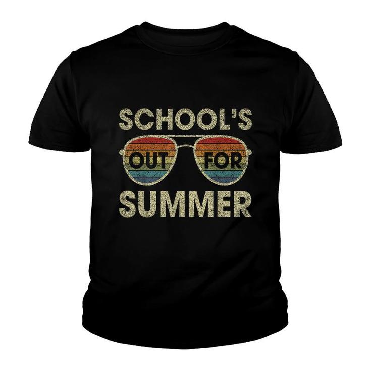 Retro Last Day Of School- Schools Out For Summer Teacher Day  Youth T-shirt