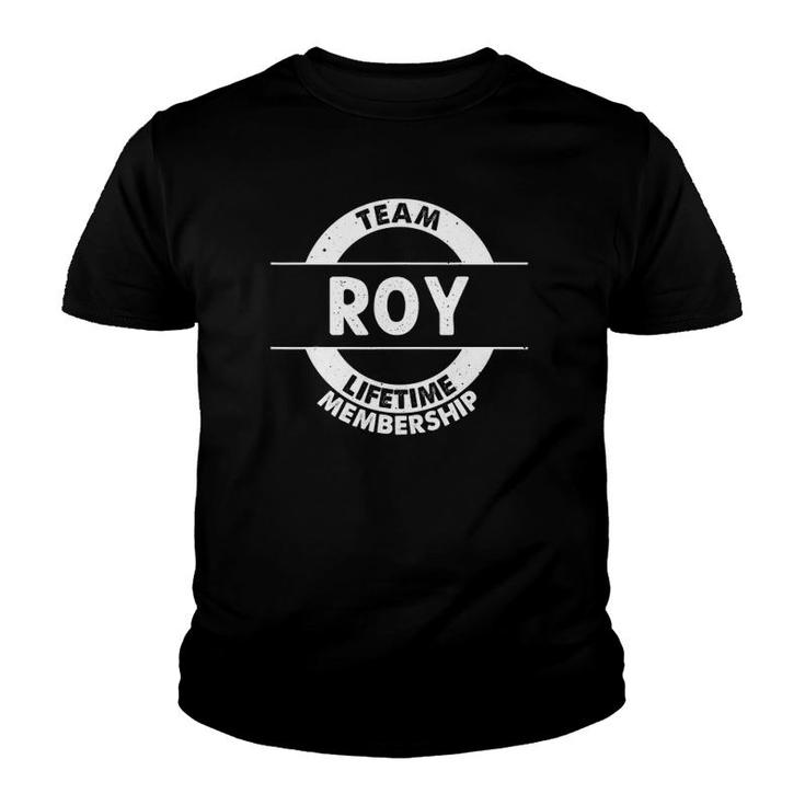 Roy Gift Funny Surname Family Tree Birthday Reunion Idea Youth T-shirt