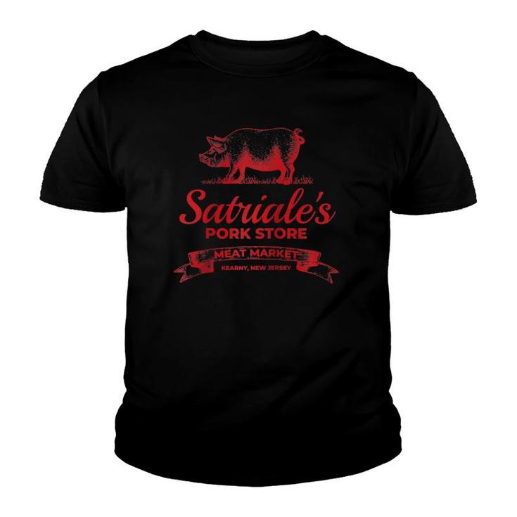 Satriales Pork Store Kearny New Jersey Raglan Baseball Tee Youth T-shirt