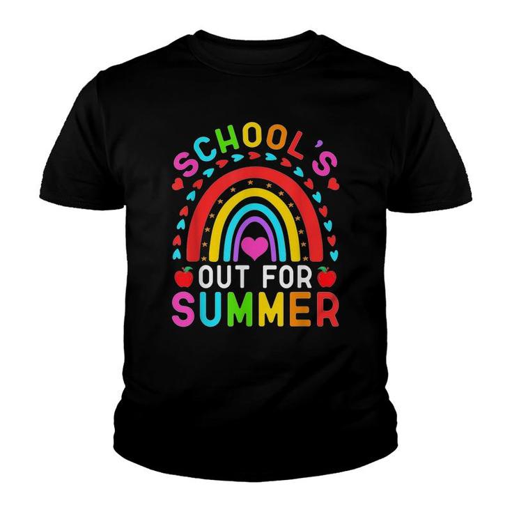 Schools Out For Summer Happy Last Day Of School Teacher Kid  Youth T-shirt