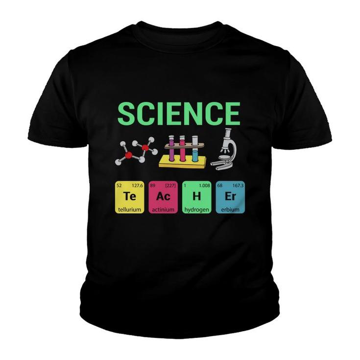 Science Green Graphic Teacher Great Colors Youth T-shirt