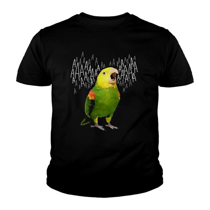 Screaming Amazon Parrot Parrot Lover Youth T-shirt