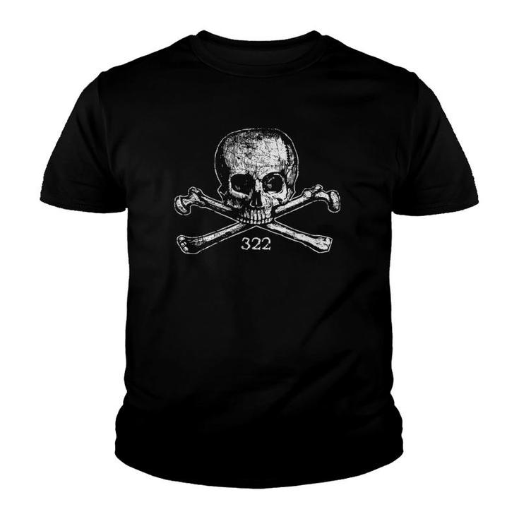 Skull & Bones 322 Distressed - Skull And Crossbones Youth T-shirt