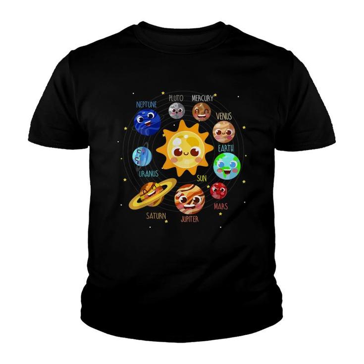 Solar System Planet Space Pluto Kids Future Astronaut 2022  Youth T-shirt