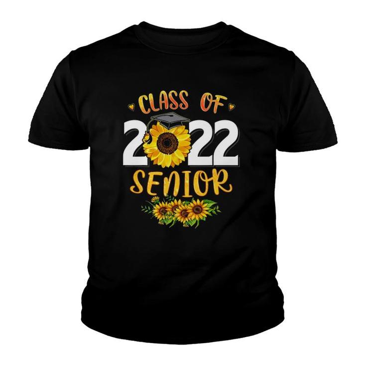 Sunflower Graduation Senior 22 Class Of 2022 Graduate Gift Youth T-shirt