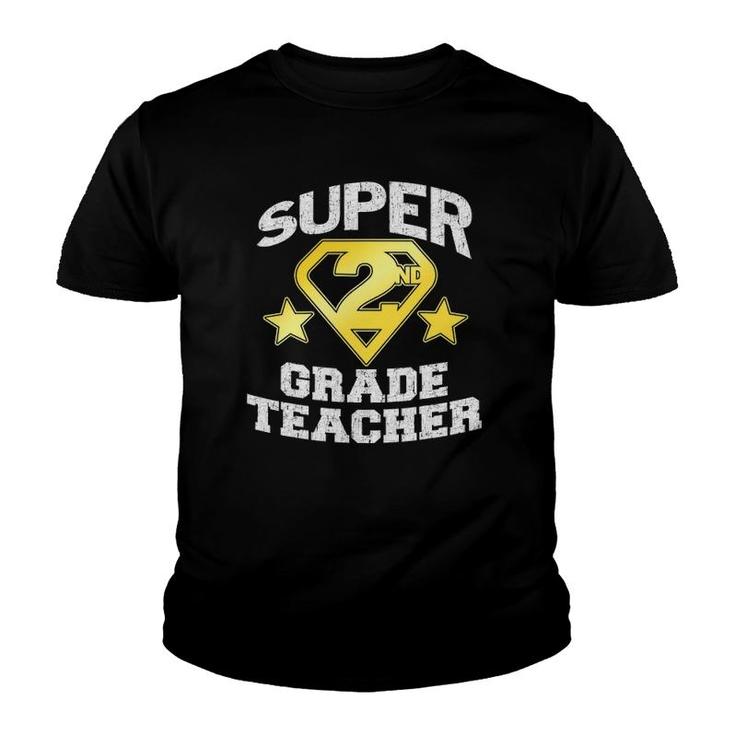 Super 2Nd Grade Teacher Hero Youth T-shirt